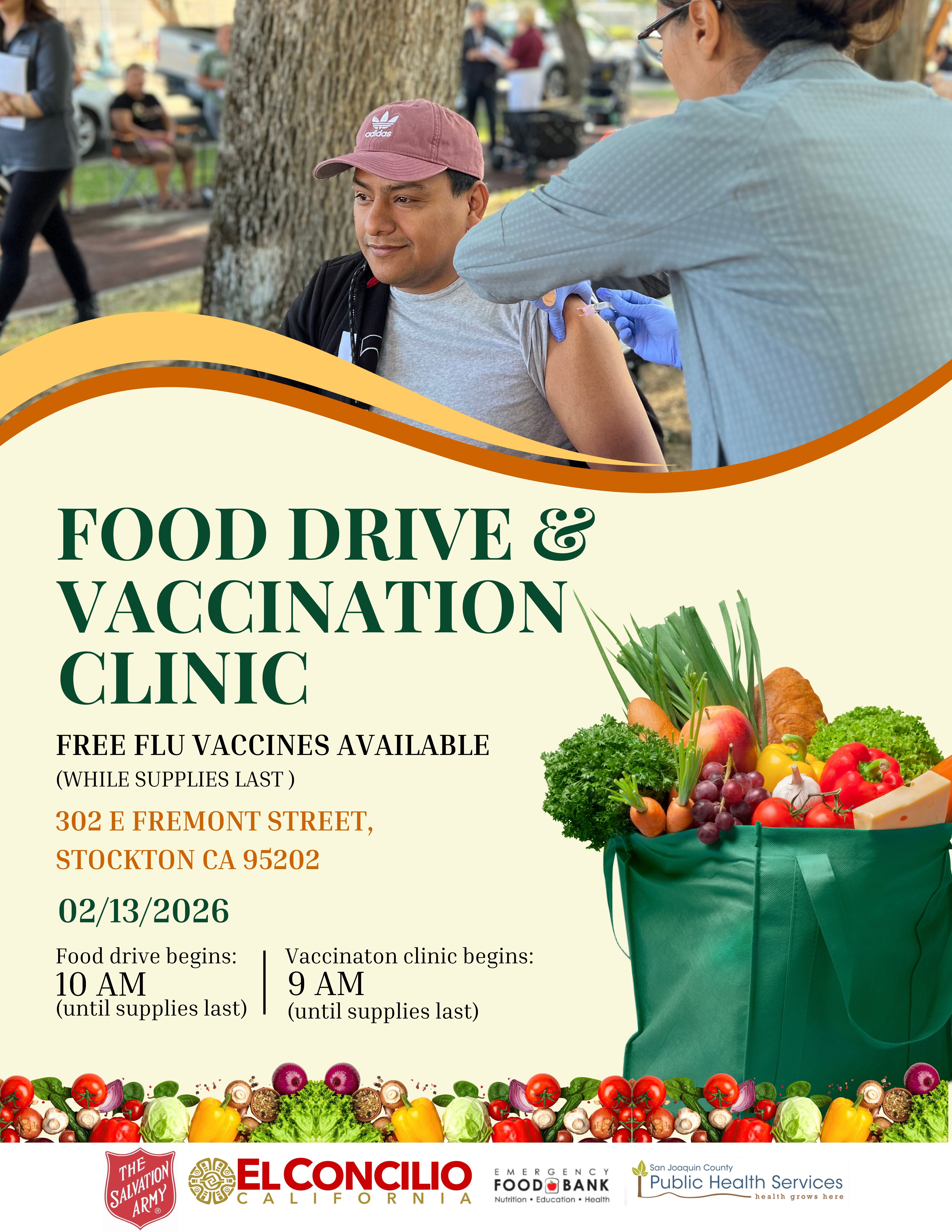 Food Drive and Vaccination Clinic_Feb 13